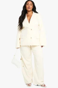 Pantalon ample décontracté sur mesure à jambe large Plus