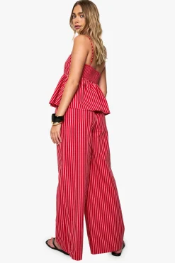boohoo Pantalon ample à rayures<Femme Pantalons