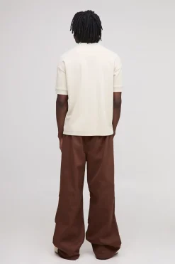 Pantalon ample à taille élastiquée