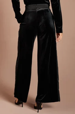 Pantalon Avec Ceinture En Satin