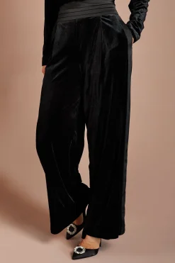 Pantalon Avec Ceinture En Satin