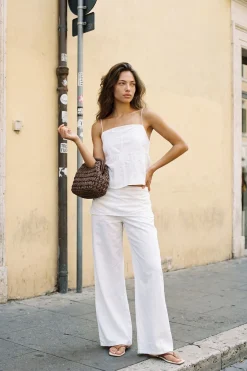 Pantalon Ballon Avec Superposition Jupe Aspect Lin