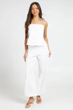 Pantalon Ballon Avec Superposition Jupe Aspect Lin