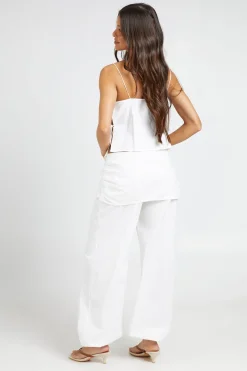 Pantalon Ballon Avec Superposition Jupe Aspect Lin