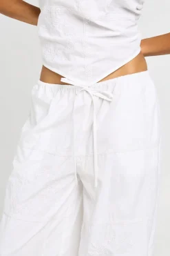 Pantalon Ballon Brodé Patchwork