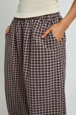 boohoo Pantalon Ballon À Carreaux Avec Taille Élastiquée<Femme Pantalons|Looks De Rentrée