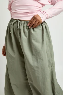 Pantalon Ballon En Nylon Grande Taille