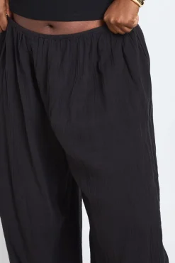 boohoo Pantalon Ballon Grande Taille En Étamine Taille Élastiquée<Femme Pantalons