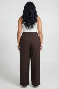 boohoo Pantalon Ballon Grande Taille À Taille Croisée<Femme Pantalons|Looks Chocolat