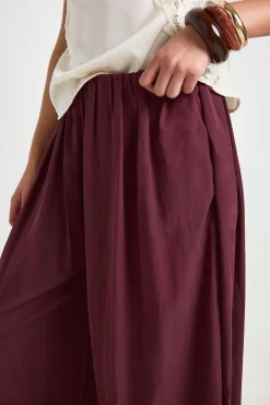Pantalon Ballon À Jambes Volumineuses Avec Revers