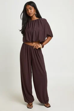 Pantalon Ballon À Plis