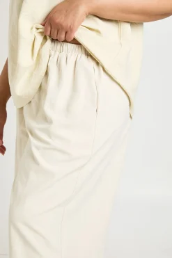 Pantalon Ballon À Revers Effet Peau De Pêche Grande Taille