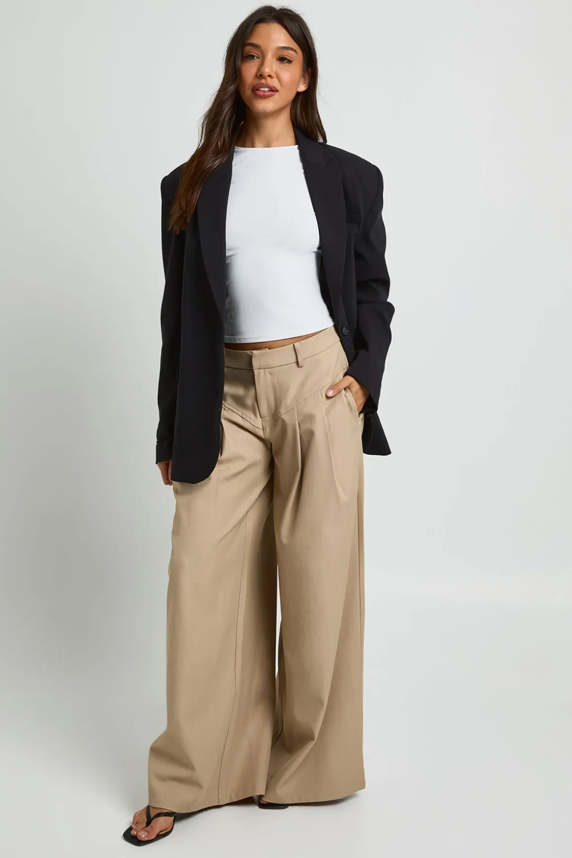 Pantalon Ballon Structuré À Détails De Coutures