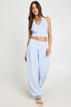 Pantalon Ballon À Taille Froncée