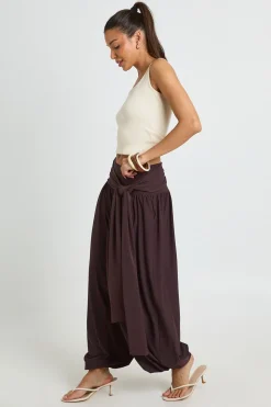 Pantalon Ballon À Taille Nouée