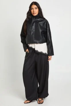 Pantalon Ballon Tall en Crêpe Tissé