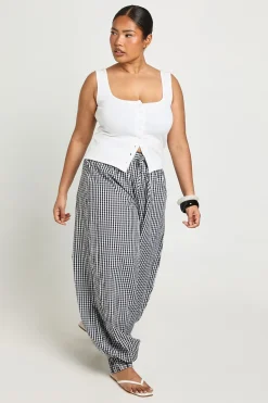 boohoo Pantalon Ballon Vichy Grande Taille<Femme Pantalons