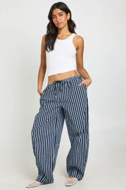 boohoo Pantalon Barrel À Rayure Canal Unique<Femme Pantalons