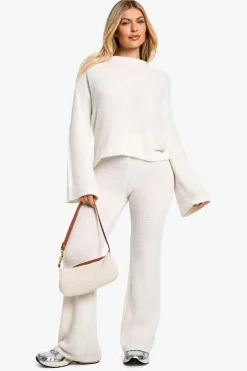 Pantalon Boucle à Jambe Large