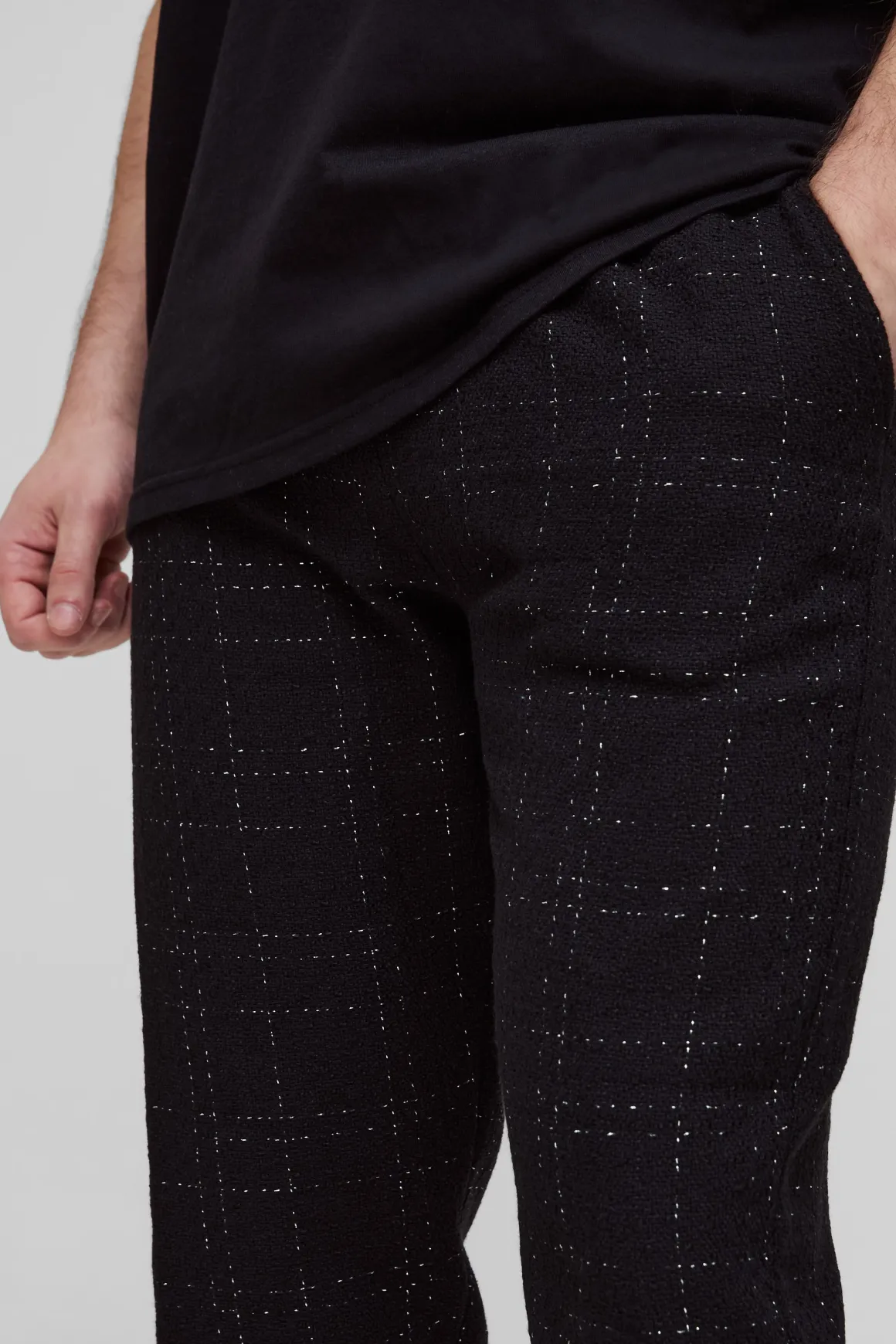 Pantalon Bouclé Fuselé pour Grandes Tailles