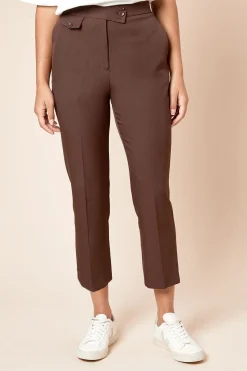 Pantalon Capri à Détail Patte