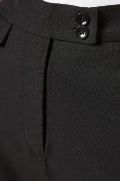 Pantalon Capri à Détail Patte Petite