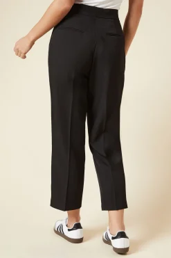 Pantalon Capri à Détail Patte Petite