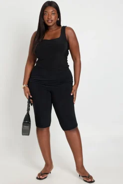 Pantalon Capri Grande Taille Avec Détail Nœud