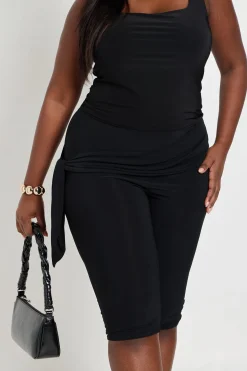 Pantalon Capri Grande Taille Avec Détail Nœud