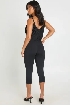 boohoo Pantalon Capri Moulant En Jersey Mat Petite Taille<Femme Pantalons|Leggings