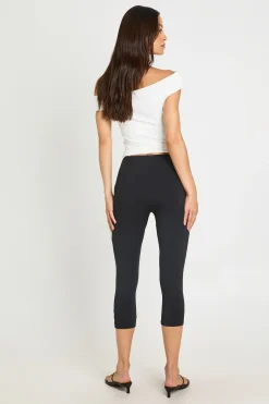 Pantalon Capri Moulant Mat Effet Seconde Peau Coupe Tall