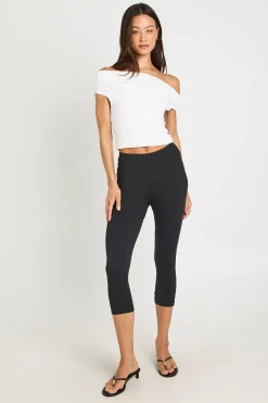 Pantalon Capri Moulant Mat Effet Seconde Peau Coupe Tall
