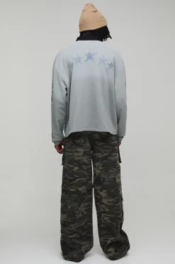 boohooMAN Pantalon Cargo Ample 2-en-1 Transformable À Imprimé Camouflage Coupe Tall<Homme Pantalons Tall|Tout Afficher
