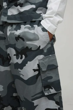 Pantalon cargo camouflage extrême en ripstop parachute