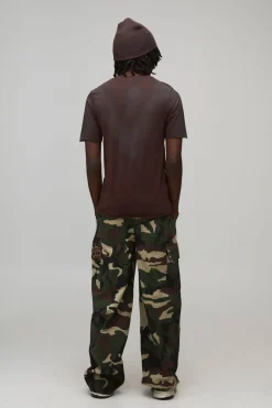 Pantalon Cargo Coupe Ballon Avec Empiècements Camouflage