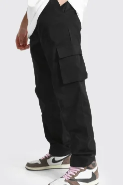 Pantalon Cargo à Coupe Décontractée et Taille Fixe