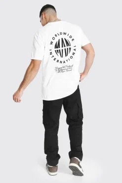 Pantalon Cargo à Coupe Décontractée et Taille Fixe