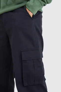 Pantalon Cargo à Coupe Décontractée et Taille Fixe