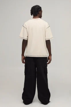 boohooMAN Pantalon Cargo Coupe Parachute À Taille Élastiquée<Homme Pantalons Cargo