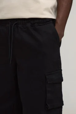 boohooMAN Pantalon Cargo Coupe Parachute À Taille Élastiquée<Homme Pantalons Cargo