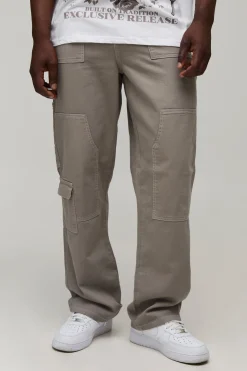 Pantalon Cargo De Charpentier En Sergé Coupe Ample Tall