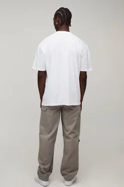 Pantalon Cargo De Charpentier En Sergé Coupe Ample Tall