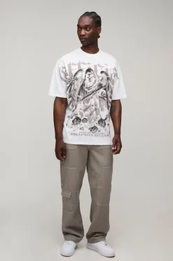 Pantalon Cargo De Charpentier En Sergé Coupe Ample Tall