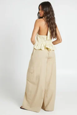 boohoo Pantalon Cargo En Popeline De Coton<Femme Pantalons