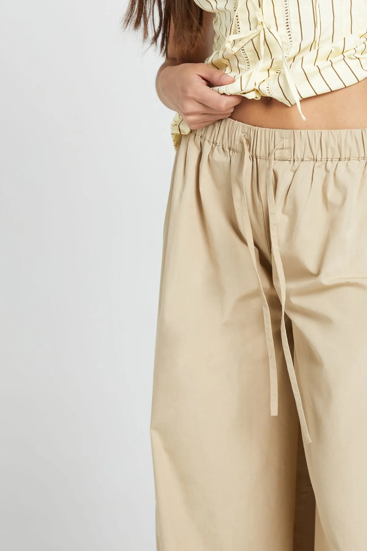 boohoo Pantalon Cargo En Popeline De Coton<Femme Pantalons