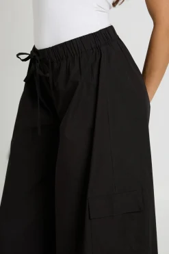 Pantalon Cargo En Popeline De Coton
