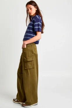 boohoo Pantalon Cargo En Sergé<Femme Pantalons