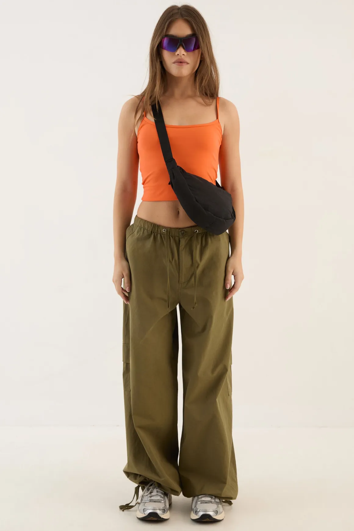 Pantalon Cargo En Sergé Délavé Dsgn Studio