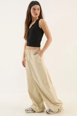 Pantalon Cargo En Sergé Lavé Dsgn Studio