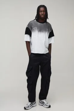 Pantalon Cargo En Sergé Pêche À Taille Fixe Coupe Décontractée Avec Poches Multiples 3D